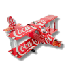 Handmade Coca Cola Bi-Plane