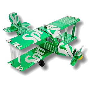 Handmade Coca Cola Bi-Plane