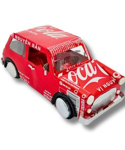 Coca Cola Mini Cooper Car Model – Handmade from Recycled Soda Cans